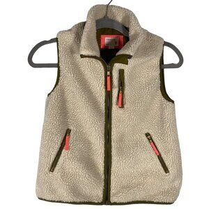 J. Crew crewcuts faux Sherpa high pile fleece vest girls 12